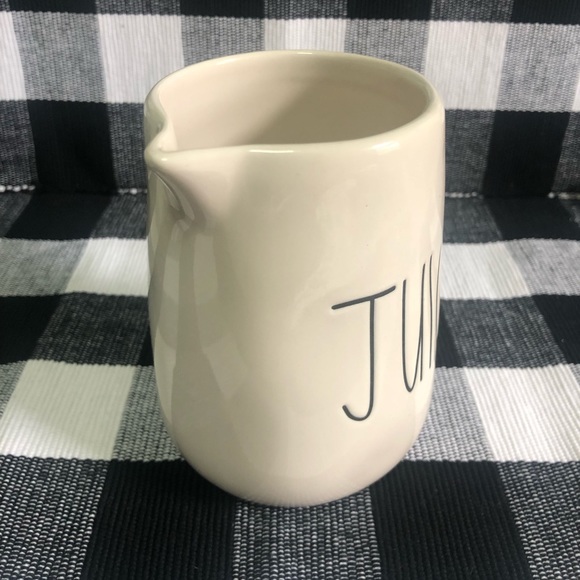 Rae Dunn “JUICE” Small Pitcher with Yellow Handle (HTF) - Picture 6 of 6